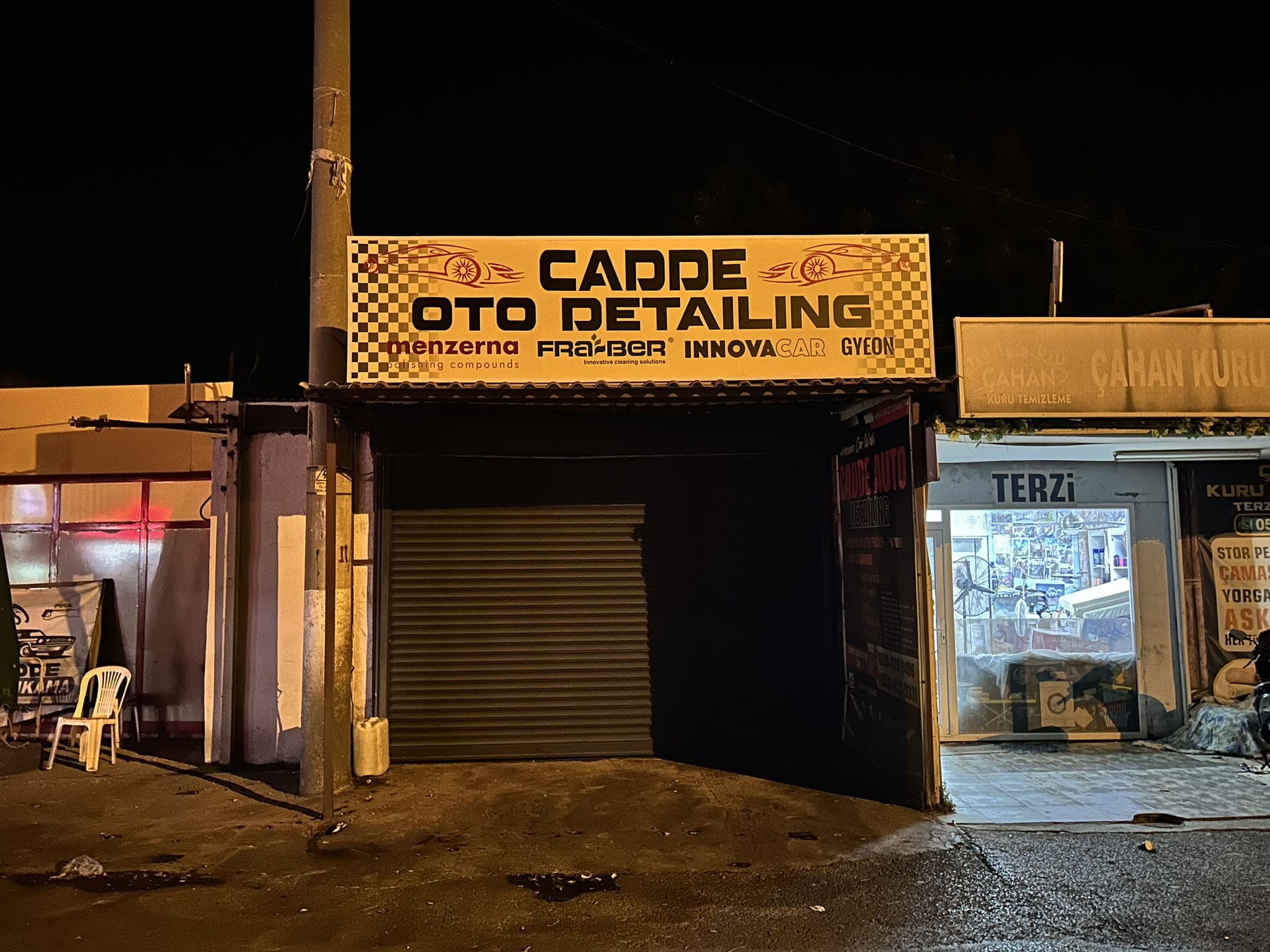 Cadde Oto Detailing – Eski Foça Işıksız Germe Branda Tabela Cadde Oto Detailing – Eski Foça Işıksız Germe Branda Tabela