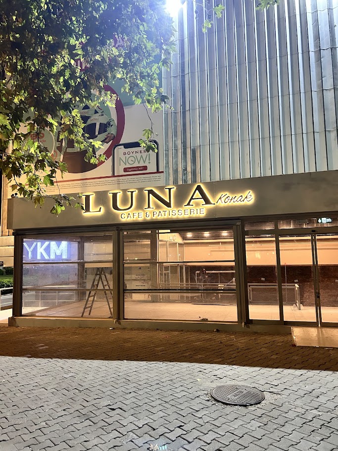 LUNA Konak İzmir Konak ışıklı kutu harf tabela